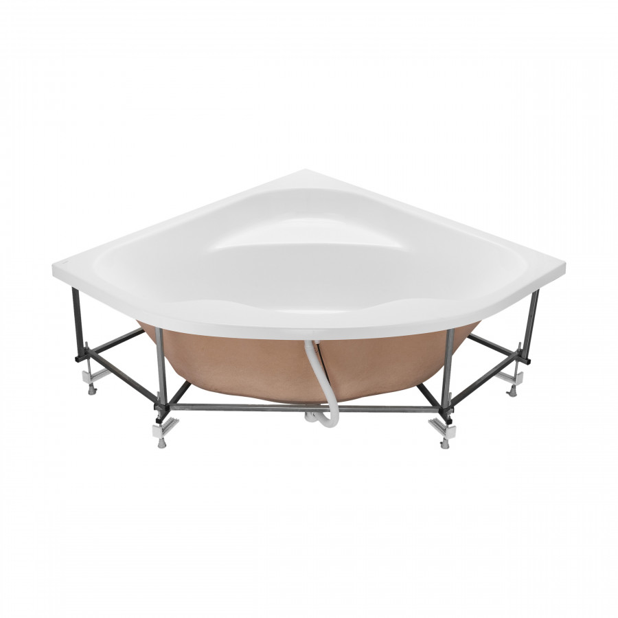 Монтажный комплект для ванны МЕЛВИЛЛ 140х140 см. (рама, слив-перелив с сифоном, крепеж к стене, креп