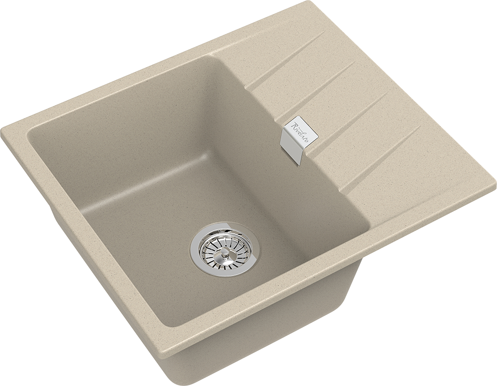 RIVELATO Мойка RAUM 58  1-чаша 580*500мм beige scuro арт.