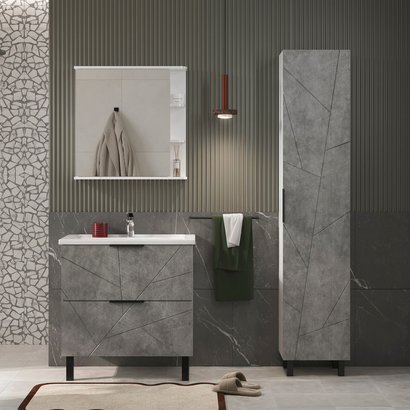 Пенал Твинг/Twing 40, напольный, бетон, VOLNA