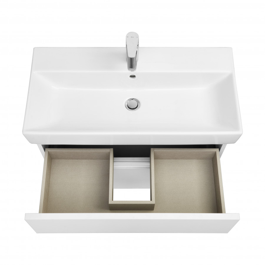 OLETA Тумба под раковину Oleta 80, 2 ящ., белый матовый