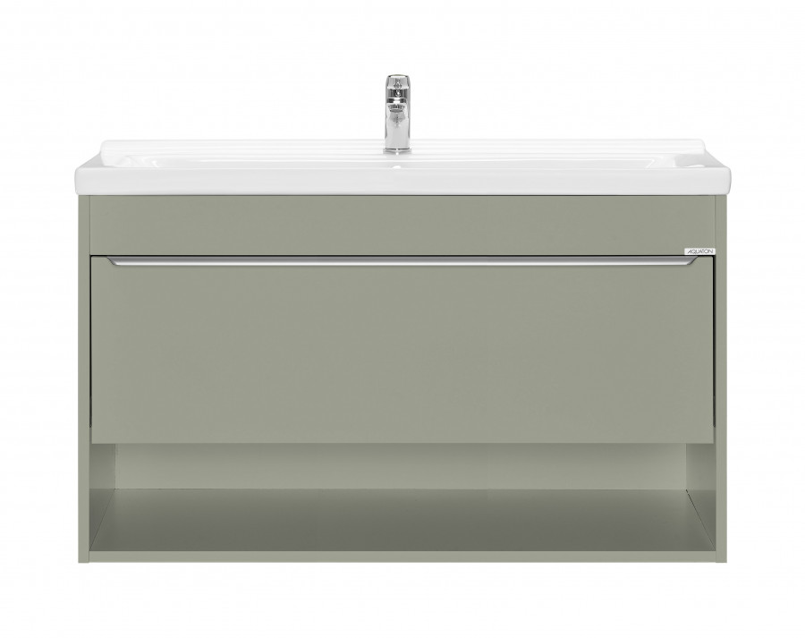 Тумба-умывальник ХОУП 100, 1 ящ., подвесная, хаки (под раковину МИРАНДА 100)