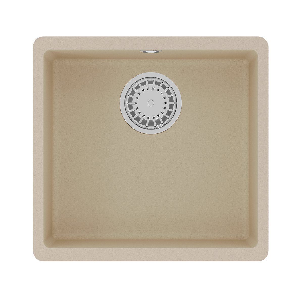 Кухонная мойка Lemark SINARA 440-U подстольного монтажа из кварцгранита, Бежевый