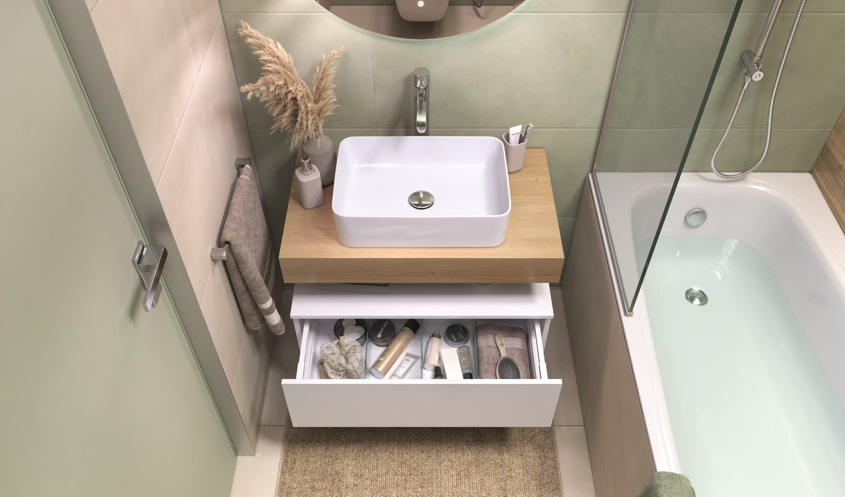 Столешница VELVEX Unit 80 дуб французский