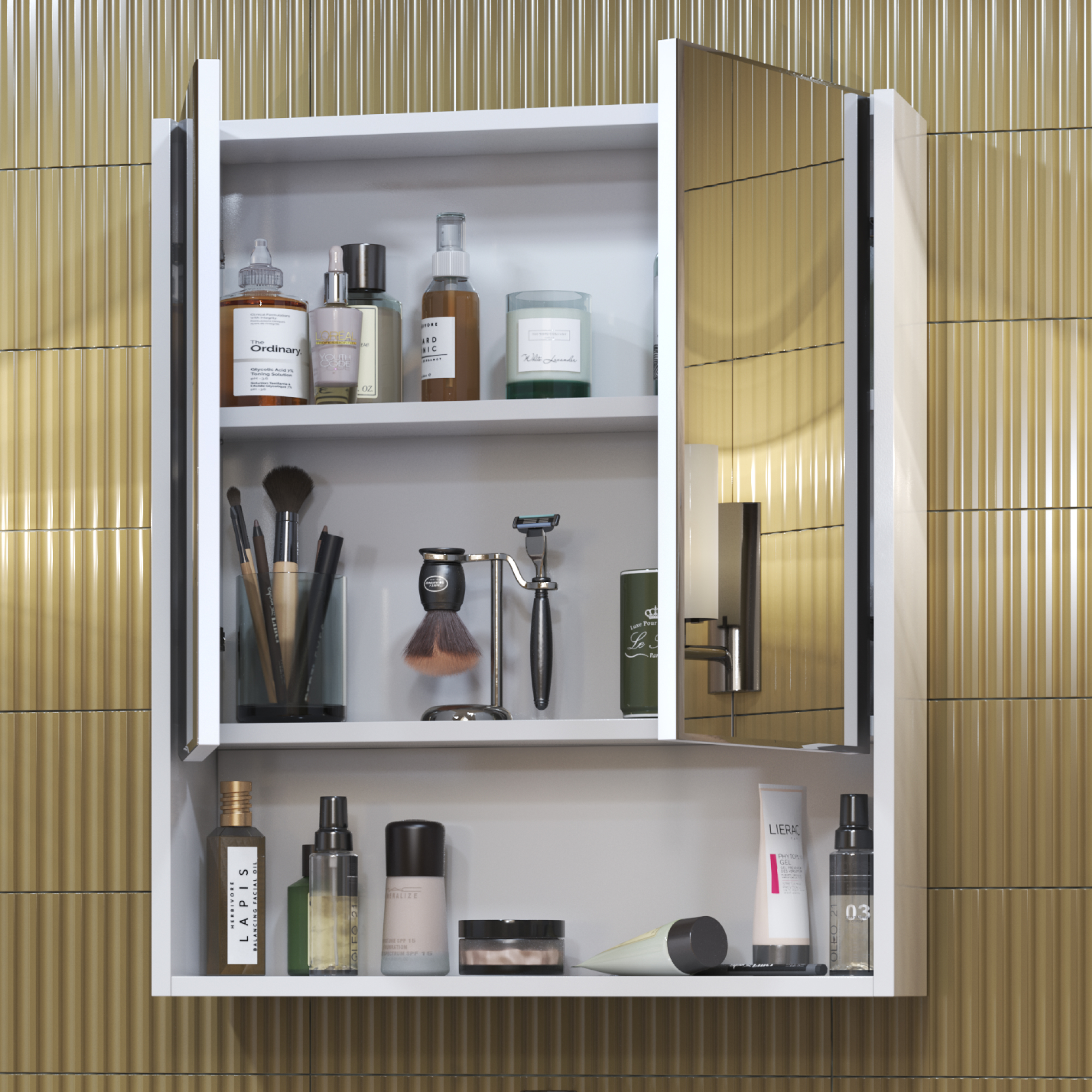 Зеркальный шкаф VIGO Urban 60 подвесной белый (zsh.URB.60)