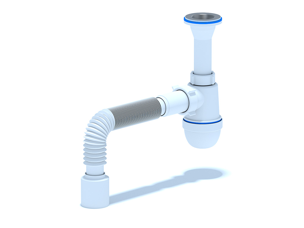 Сифон для раковины АНИ Пласт C2010 1 1/4 дюйма 40 с гибкой трубой 40х50