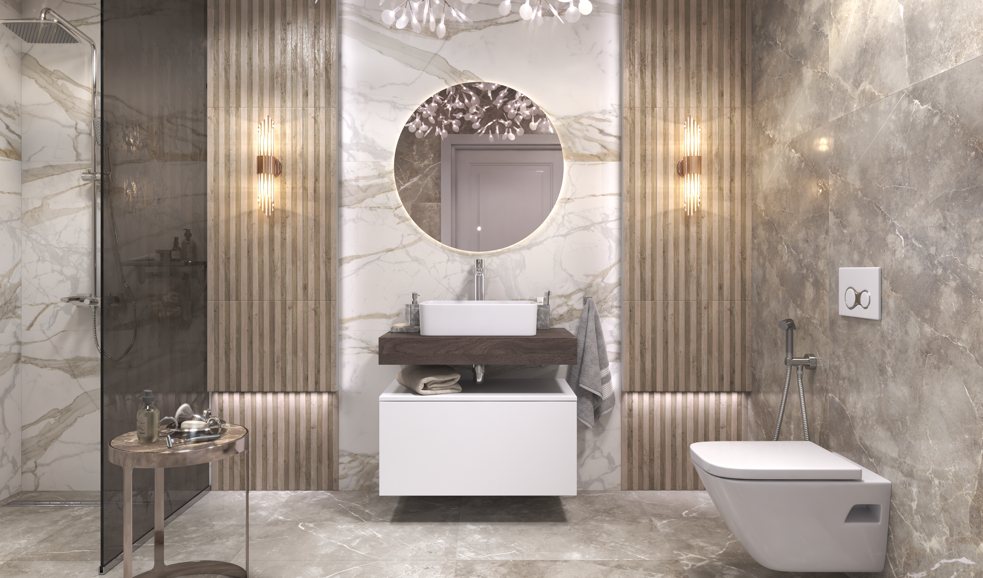 Столешница VELVEX Unit 80, дуб карпентер