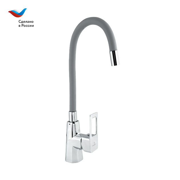 Смеситель для кухни СЛАВЕН Коттедж СЛ-ОД-Н26 серый/хром