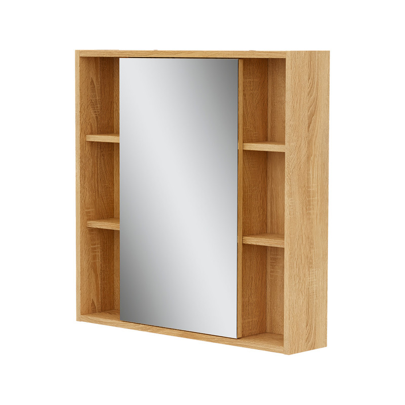 Шкаф зеркальный Osmond 70, повесной, дуб сонома, VOLNA