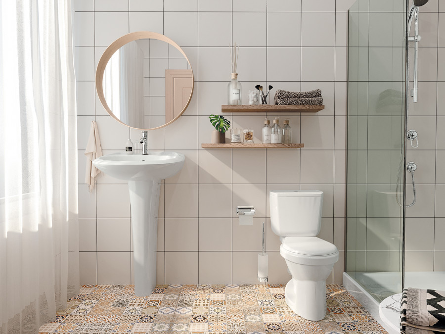 БРИЗ Умывальник 50 см., хр.кольцо, крепление, САНТЕК