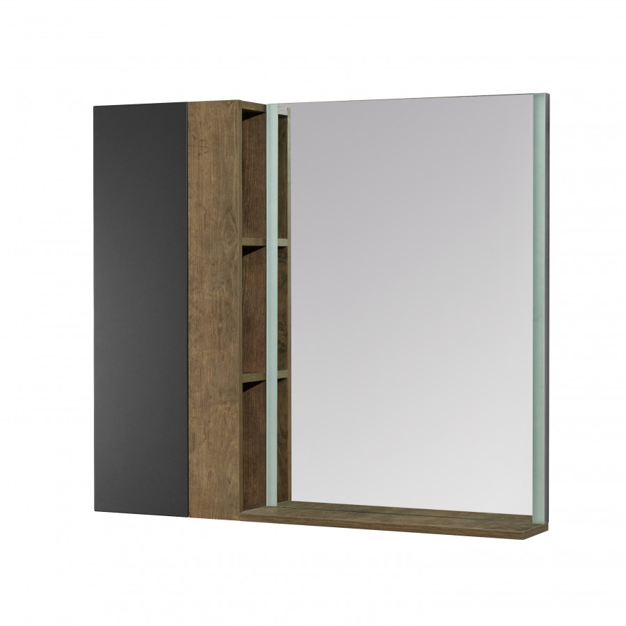 Шкаф ТЕРРА 35, подвесной, дуб кантри, антрацит