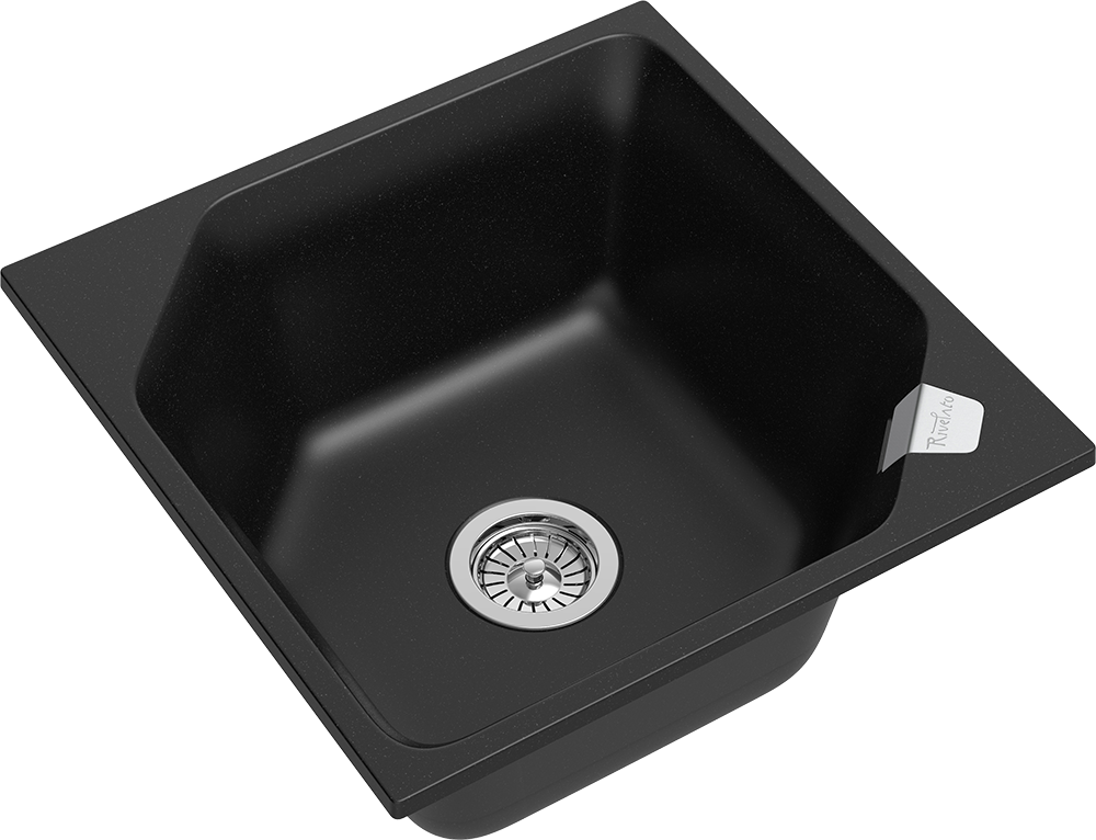 RIVELATO Мойка LOCUS 50  1-чаш 500*500 nero арт.