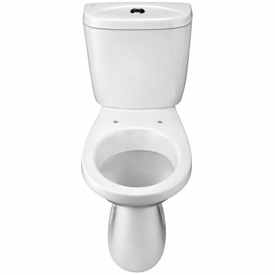 АНИМО Унитаз-компакт, горизонт. выпуск, эконом., 1-реж. арматура, сиденье полипропилен. САНТЕК 