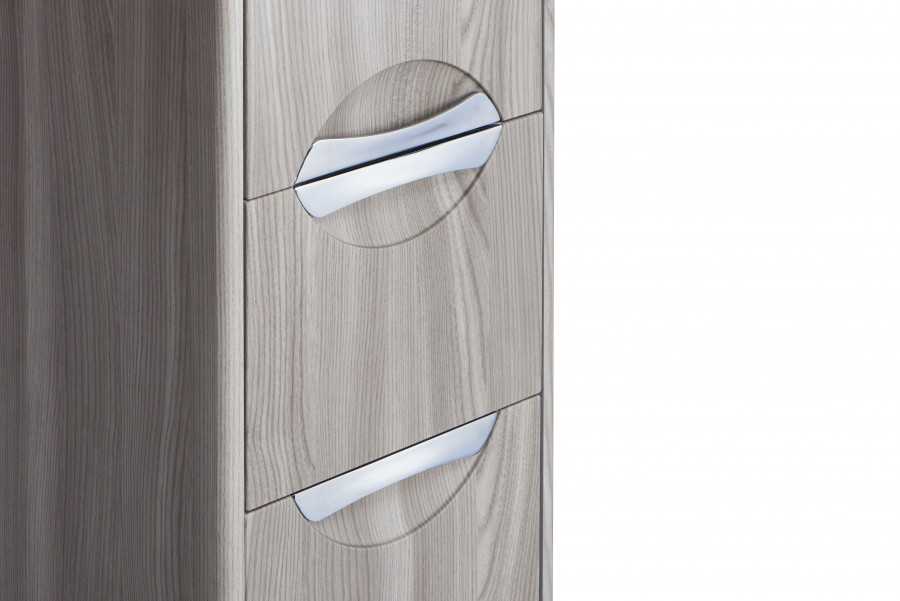 Шкаф-колонна СИЛЬВА 30, подвесная, правая, дуб фьорд