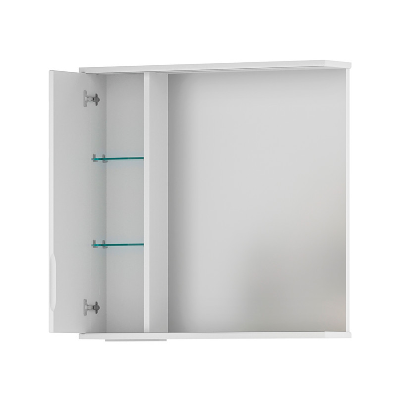 Зеркало-шкаф Adel 70, подвесной, левый, белый, VOLNA