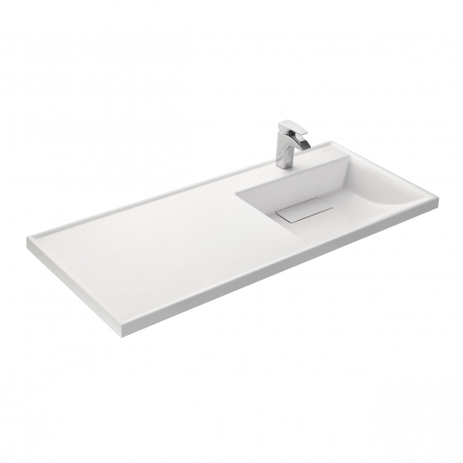 Раковина ЛОНДРИ 120, правая, белая