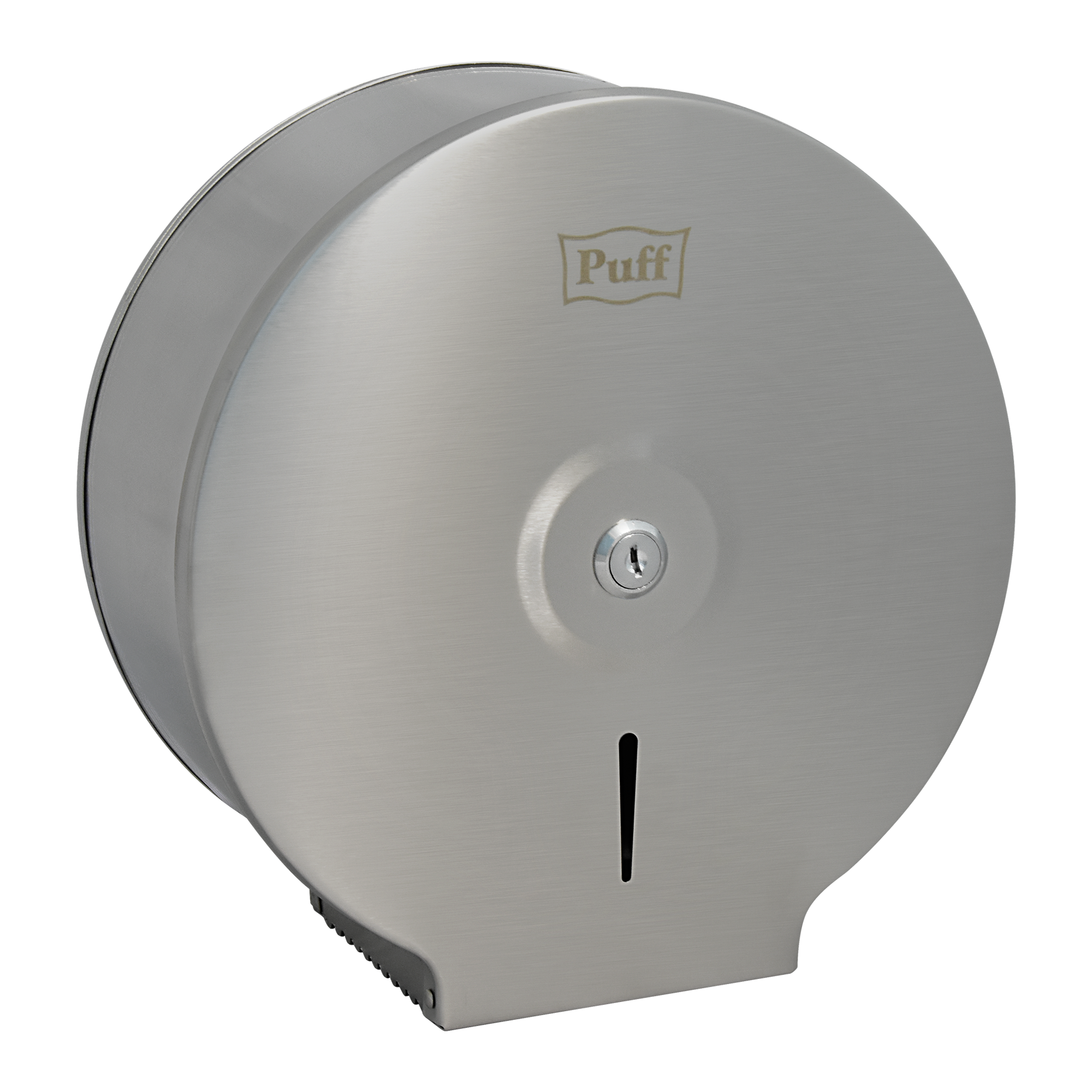 Диспенсер для туалетной бумаги  Puff-7610, антивандальный с ключом, 26х12х27 см