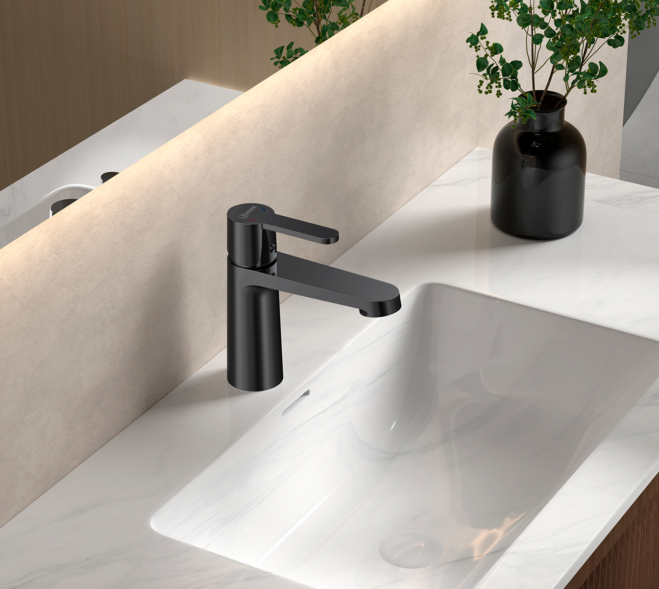 Смеситель Ladoga LMF-0712B-BL для раковины