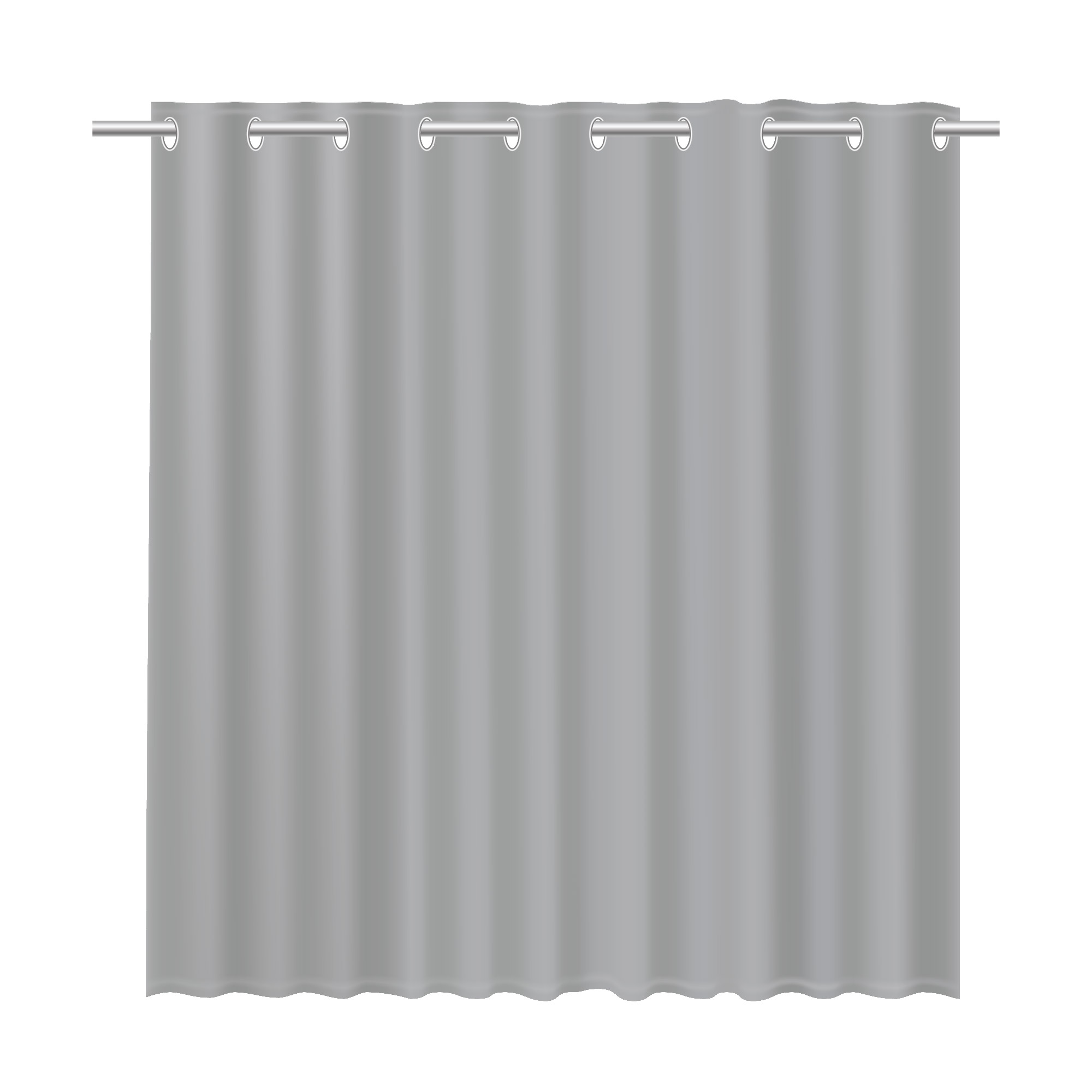 Шторка для ванной серая Fixsen Linum FX-1535K
