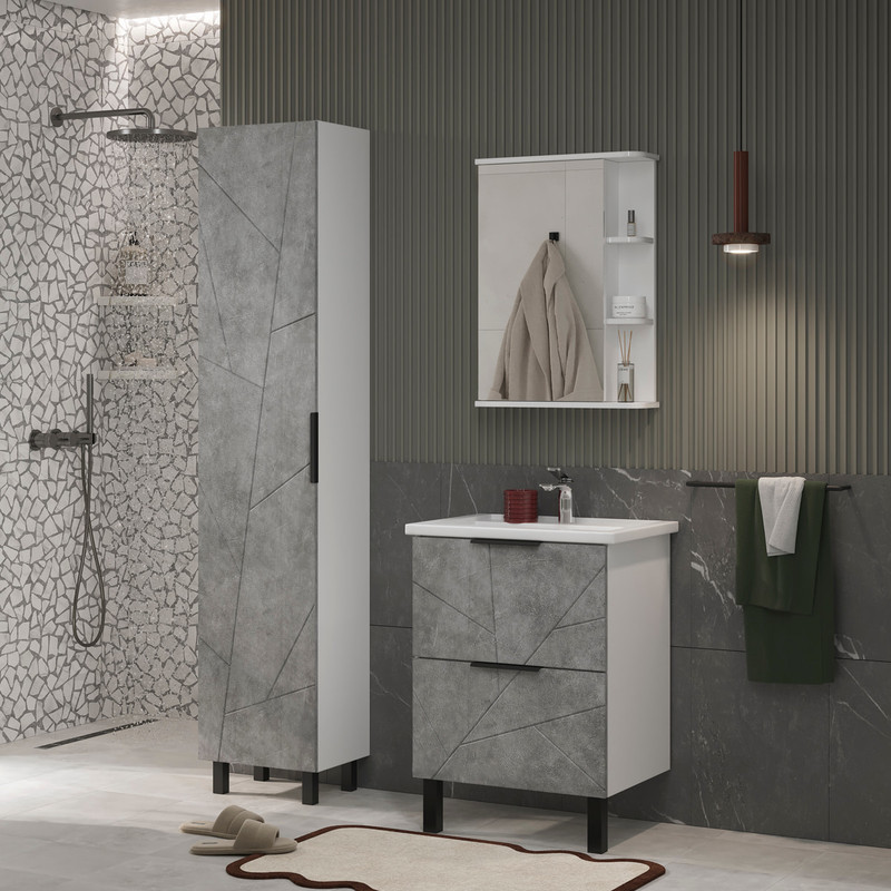 Пенал Твинг/Twing 40, напольный, бетон, VOLNA