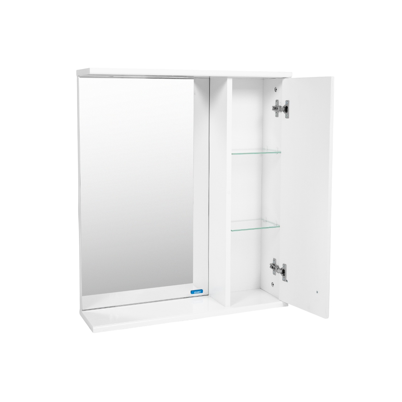 Зеркало со шкафом VIANT ВЕНА 60 подвесное белый (VVEN60-ZSHR)