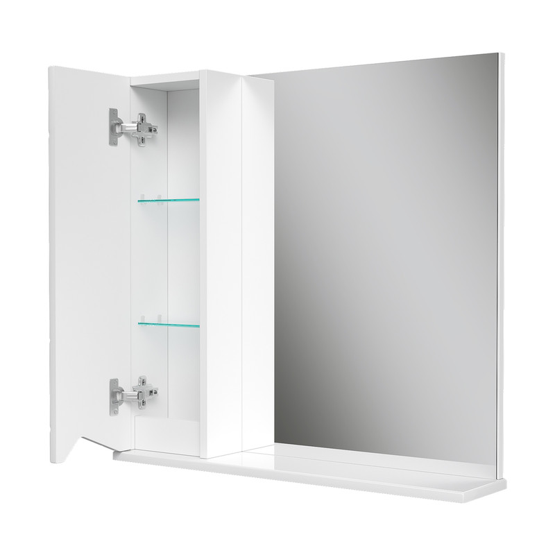 Зеркало-шкаф Pronto 70 левый, белый, VOLNA