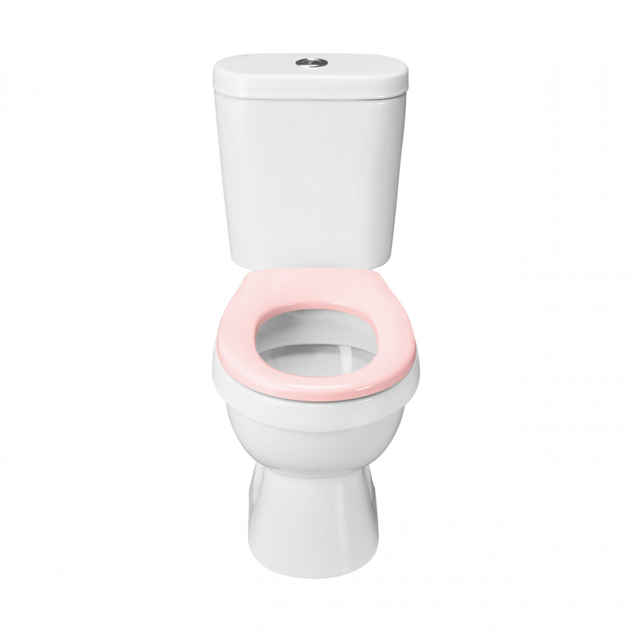 КАСПЕР Унитаз-компакт детский, горизонт. выпуск,1-а режим.арм,сиденье полипроп, пл.кр,розовый,САНТЕК