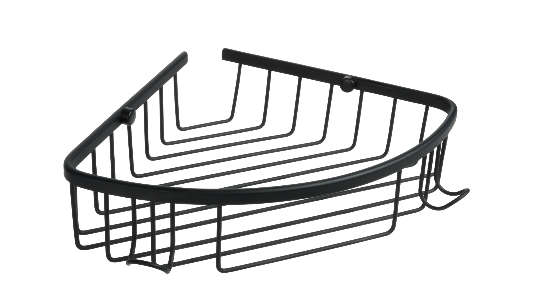 Полка угловая одноэтажная FIXSEN HOTEL черная (FX-31051-1A)