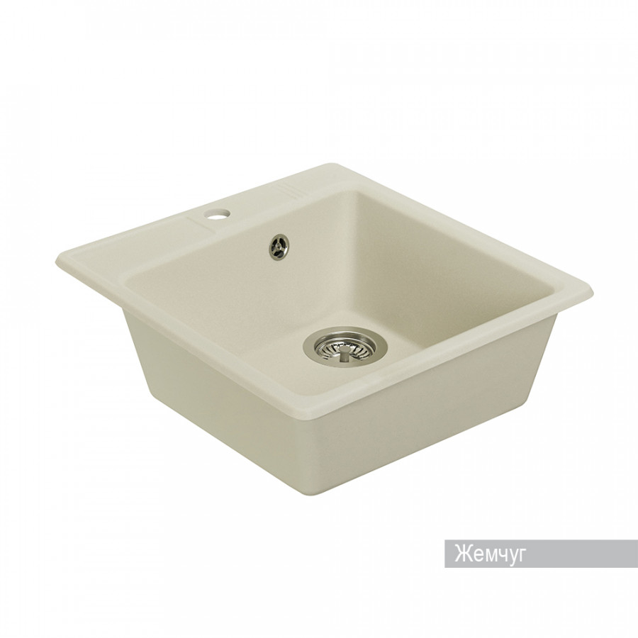 Мойка для кухни  Парма  510x470x175 мм, квадратная, жемчуг