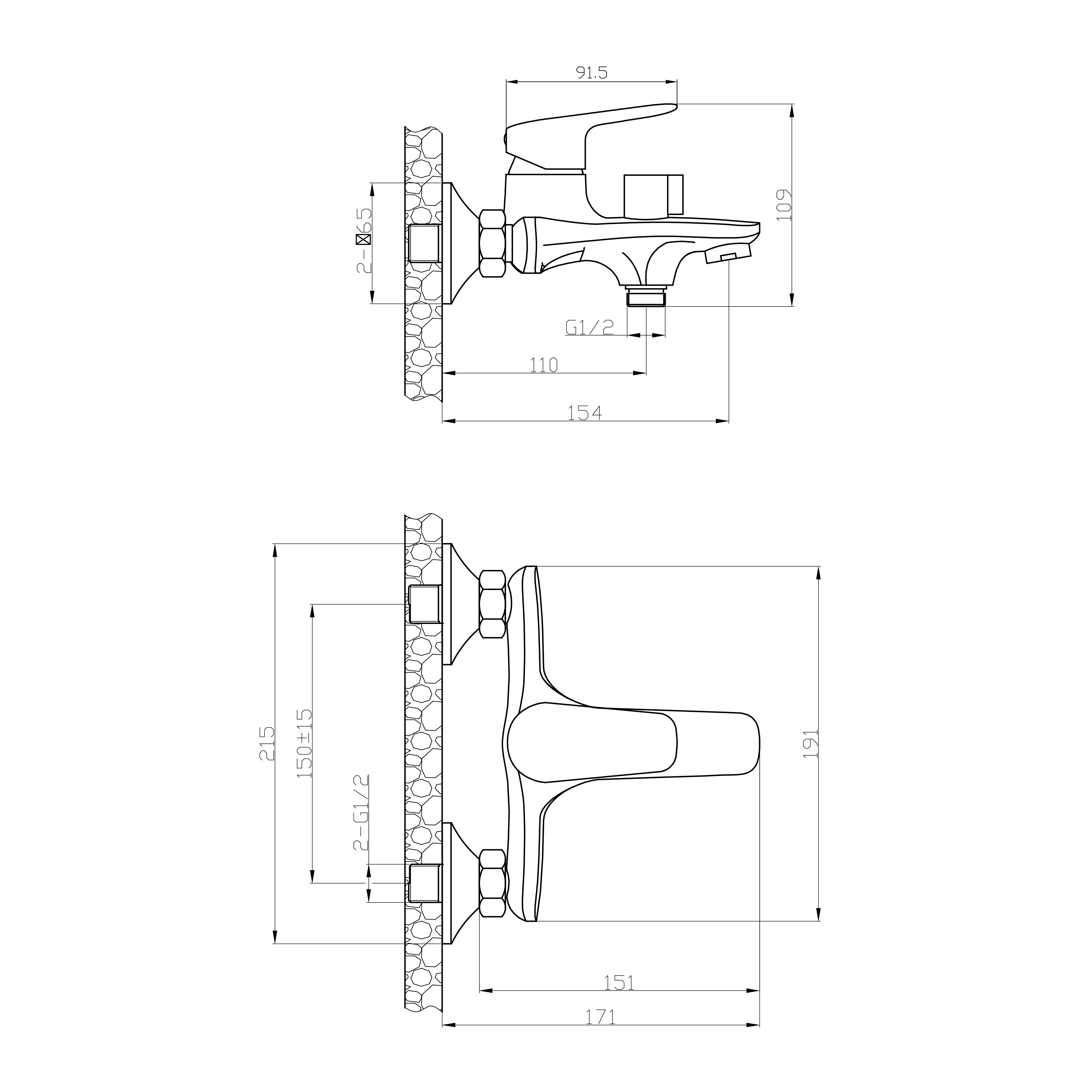 Смеситель для ванны TOKITO HAPPO хром (TOK-HAP-1014)