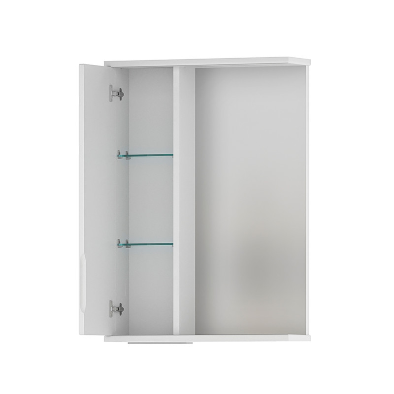 Зеркало-шкаф Adel 50, подвесной, левый, белый, VOLNA