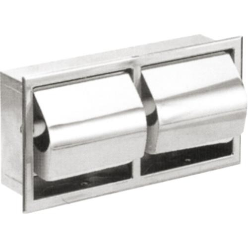 Двойной  горизонтальный встраиваемый диспенсер для туалетной бумаги