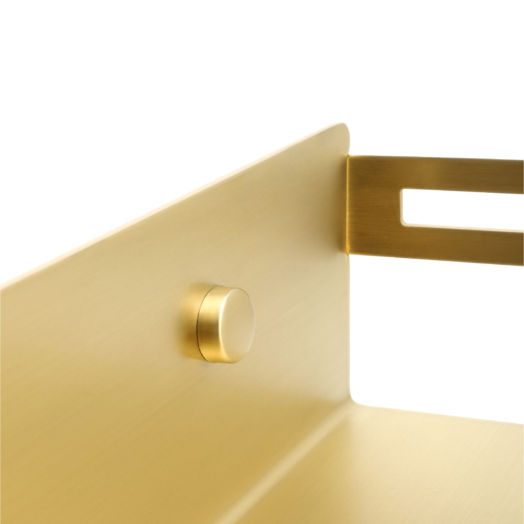 Полка прямоугольная одноэтажная золото-сатин FIXSEN HOTEL (FX-31003H)