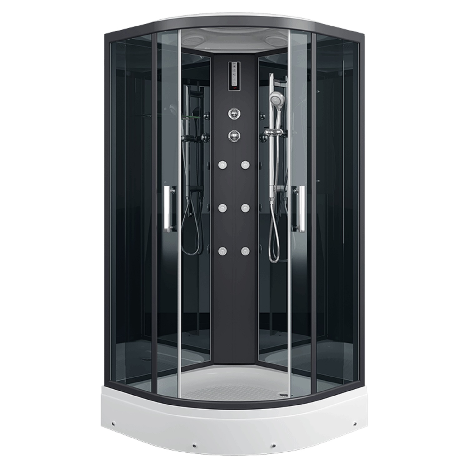 Душевая кабина ERLIT 57 серия ER571017-C2-RUS тонированное стекло