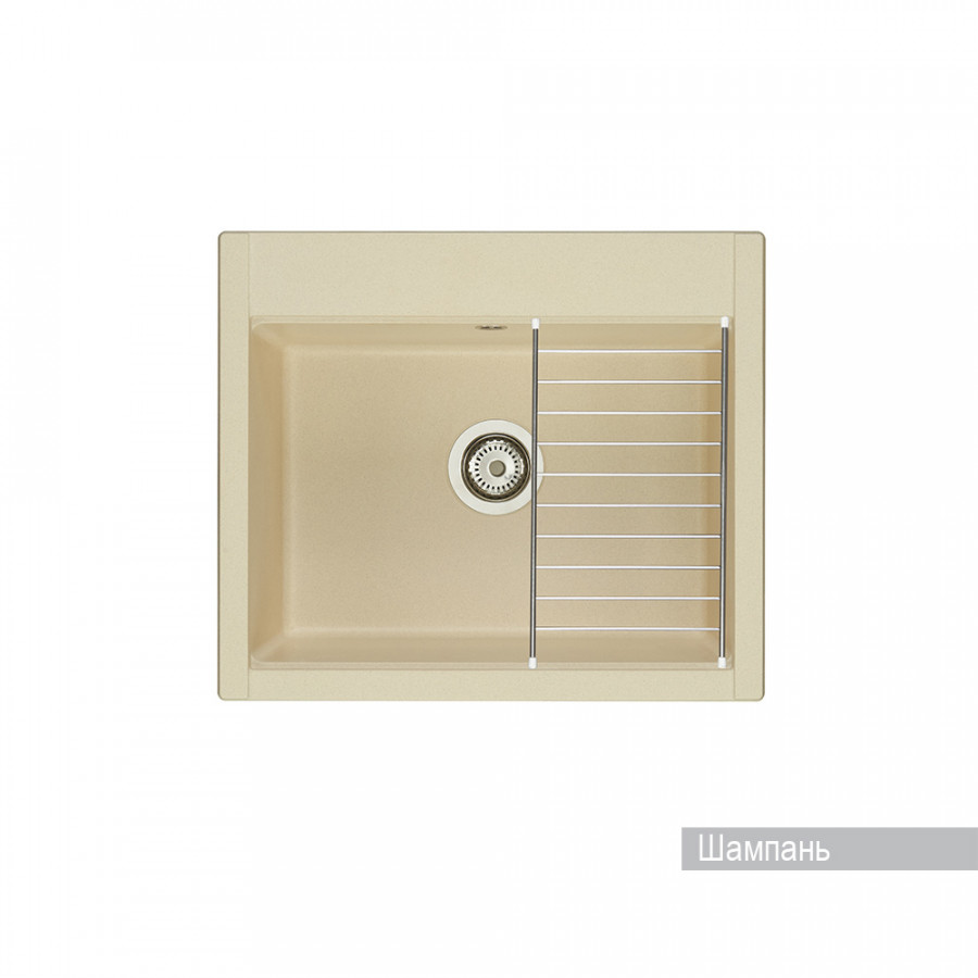 Мойка для кухни  Делия 60 602х517х218 мм, шампань