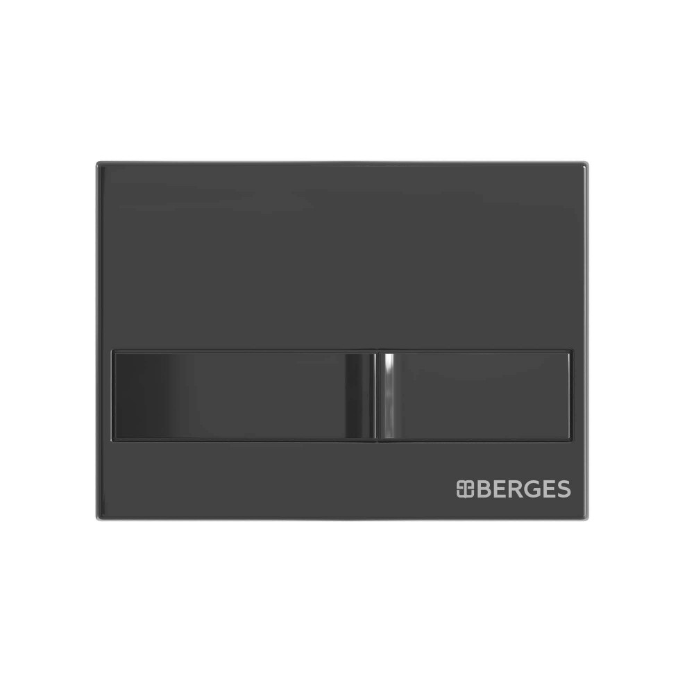 Кнопка  для инсталляции NOVUM L6, черный глянецBERGES