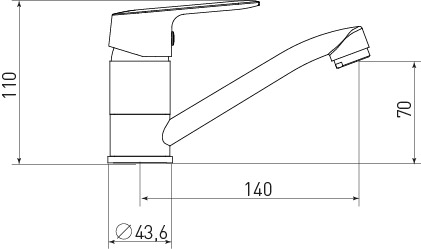 Смеситель для раковины TOKITO YAMANASHI хром (TOK-YAM-1012)