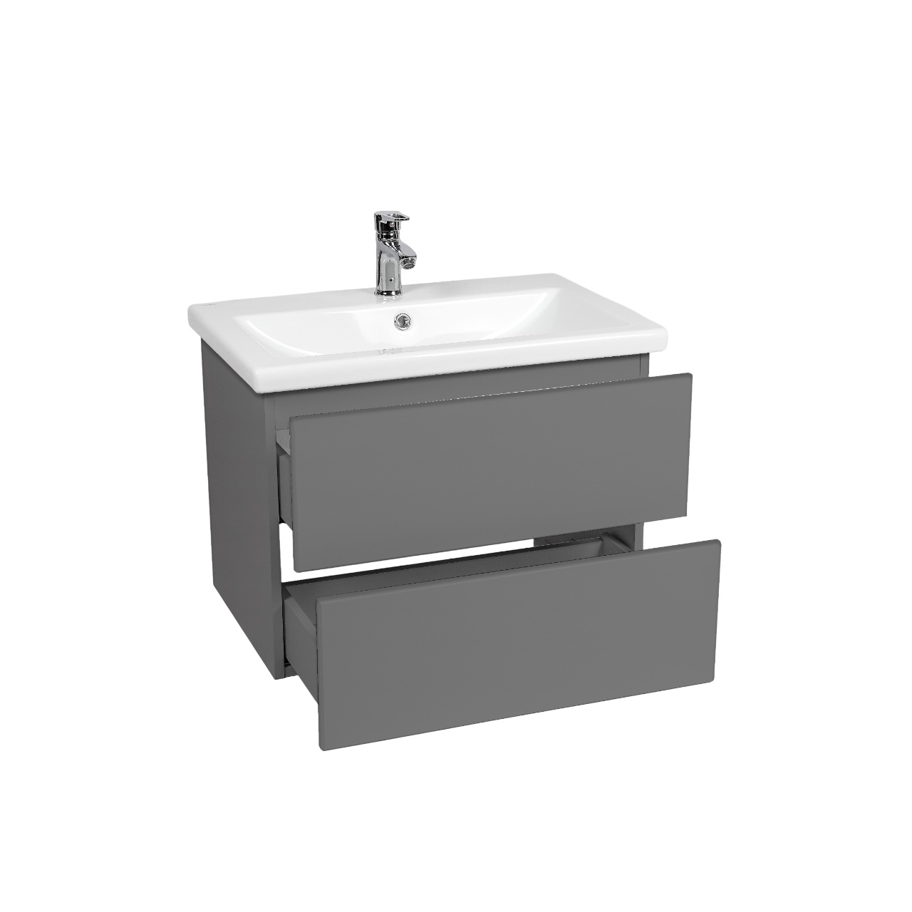 Тумба под раковину VIANT СОФИЯ 70 подвесная графит (VSOF70COG-T2YP)