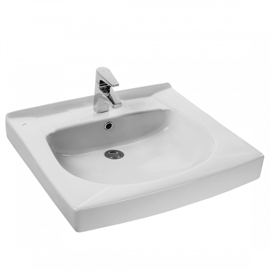 ПИЛОТ Умывальник 60/60 см. над стир.машиной, в компл. крепление, сифон,  САНТЕК