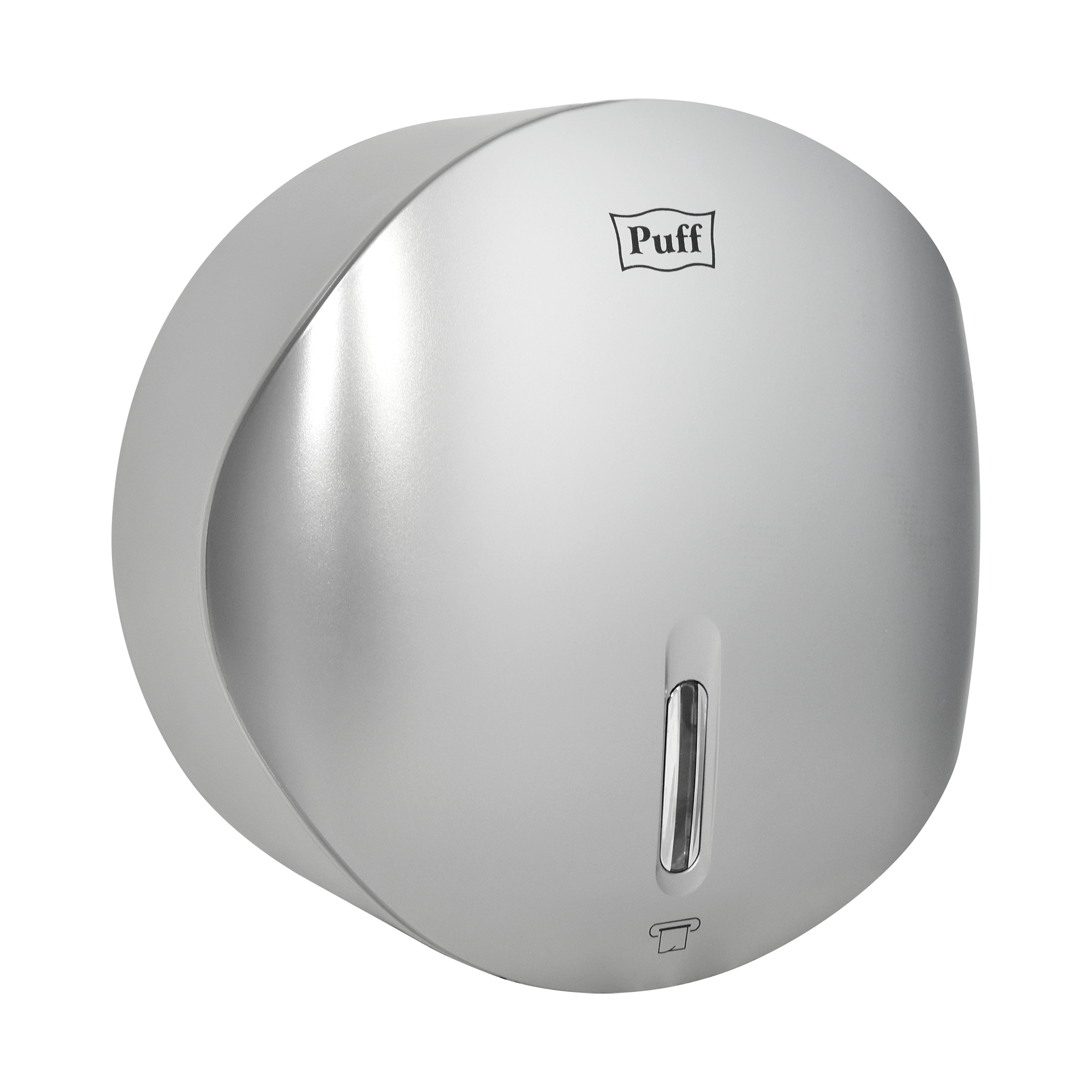 Диспенсер туалетной бумаги Рuff-7145S, хром, с замком, ABS-пластик