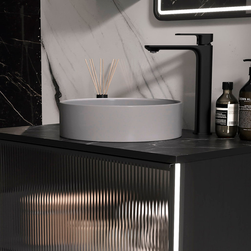 Раковина накладная EQUIL 110А, темно-серая (110AМDH EQUIL)