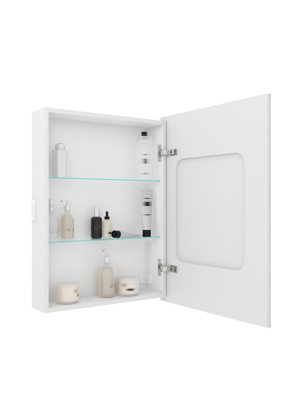 Зеркало-шкаф Allure LED 600х800 правый с розеткой