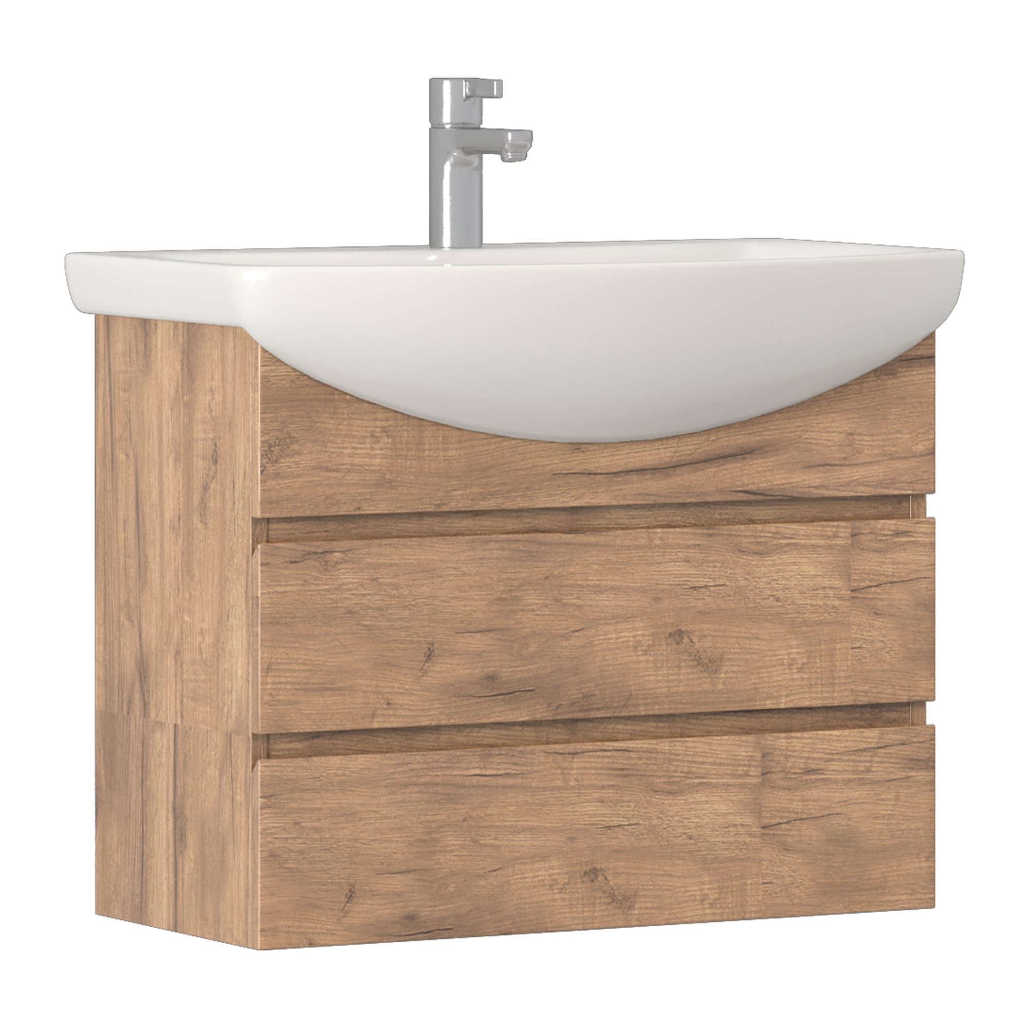 Тумба под раковину VIGO Wing 70 подвесная дуб золотой (tp.WIN.BAL.70.2Y дуб золотой)