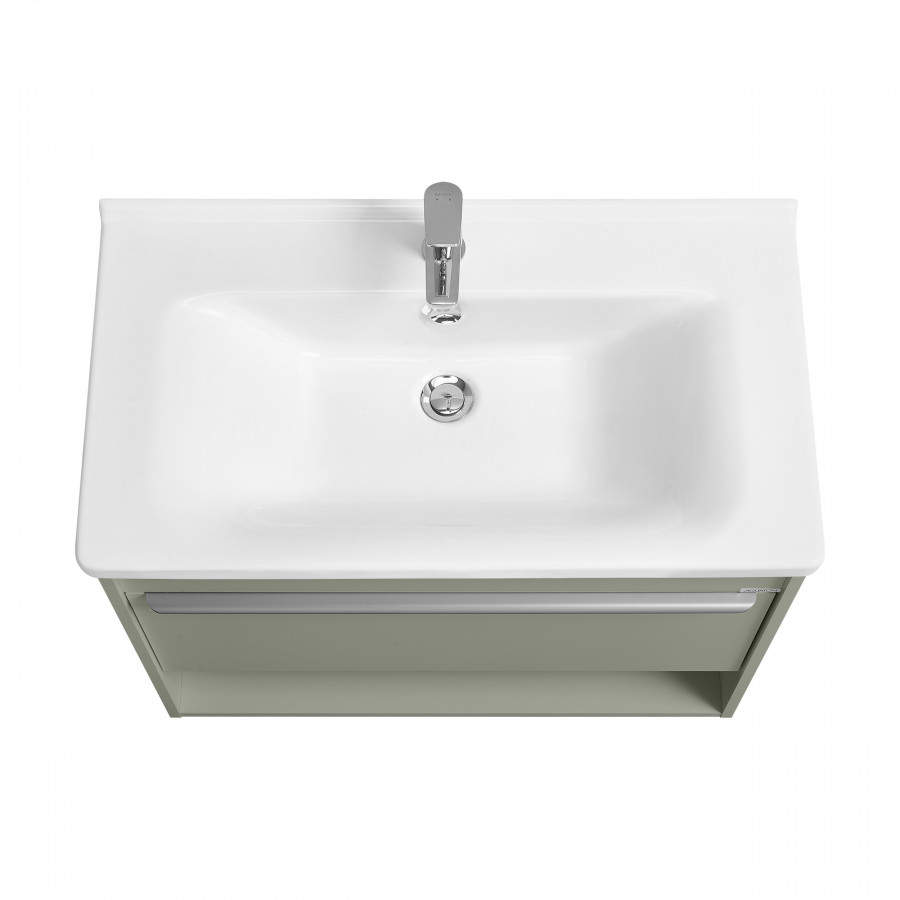 Тумба-умывальник ХОУП 80, 1 ящ., подвесная, хаки (под раковину МИРАНДА 80)