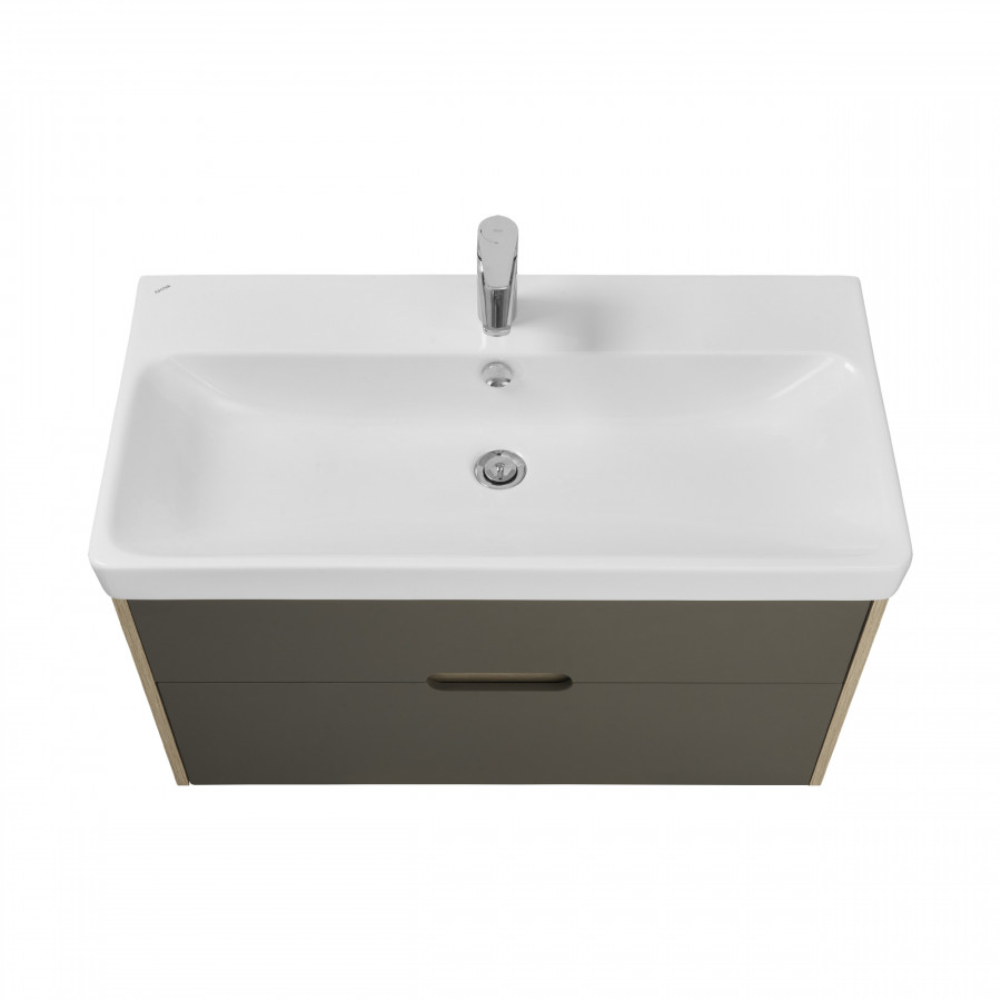 Тумба ОЛИВИЯ 90, грей, дуб ойстер (под раковину АДРИАНА 90)