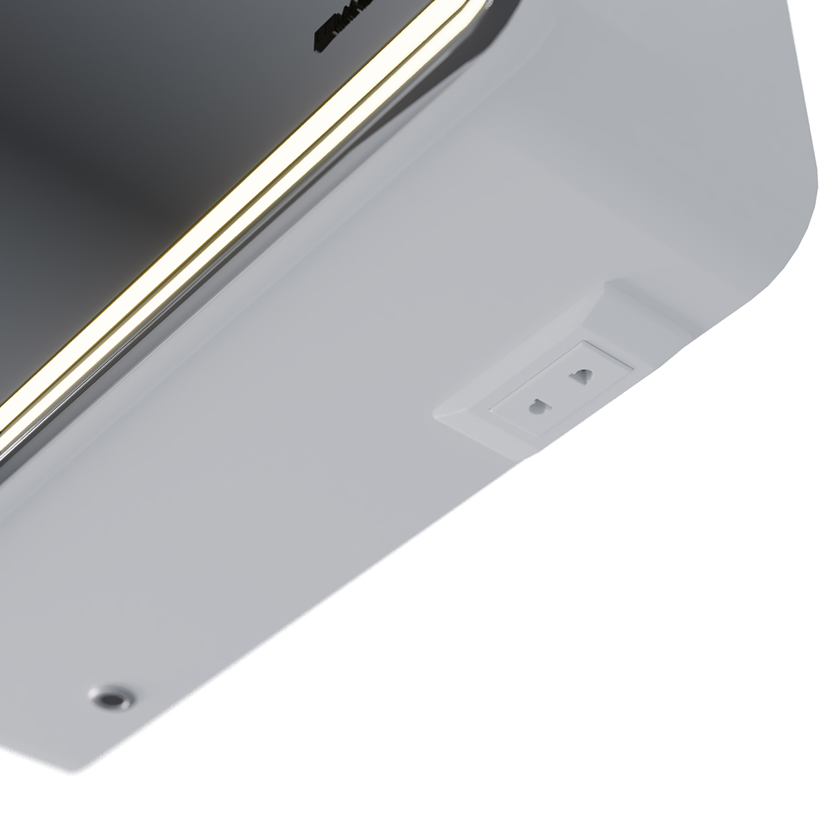 Шкаф зеркальный Lemark ELEMENT 45х80 см 1 дверный, петли справа, с подсветкой, с розеткой, цвет корп