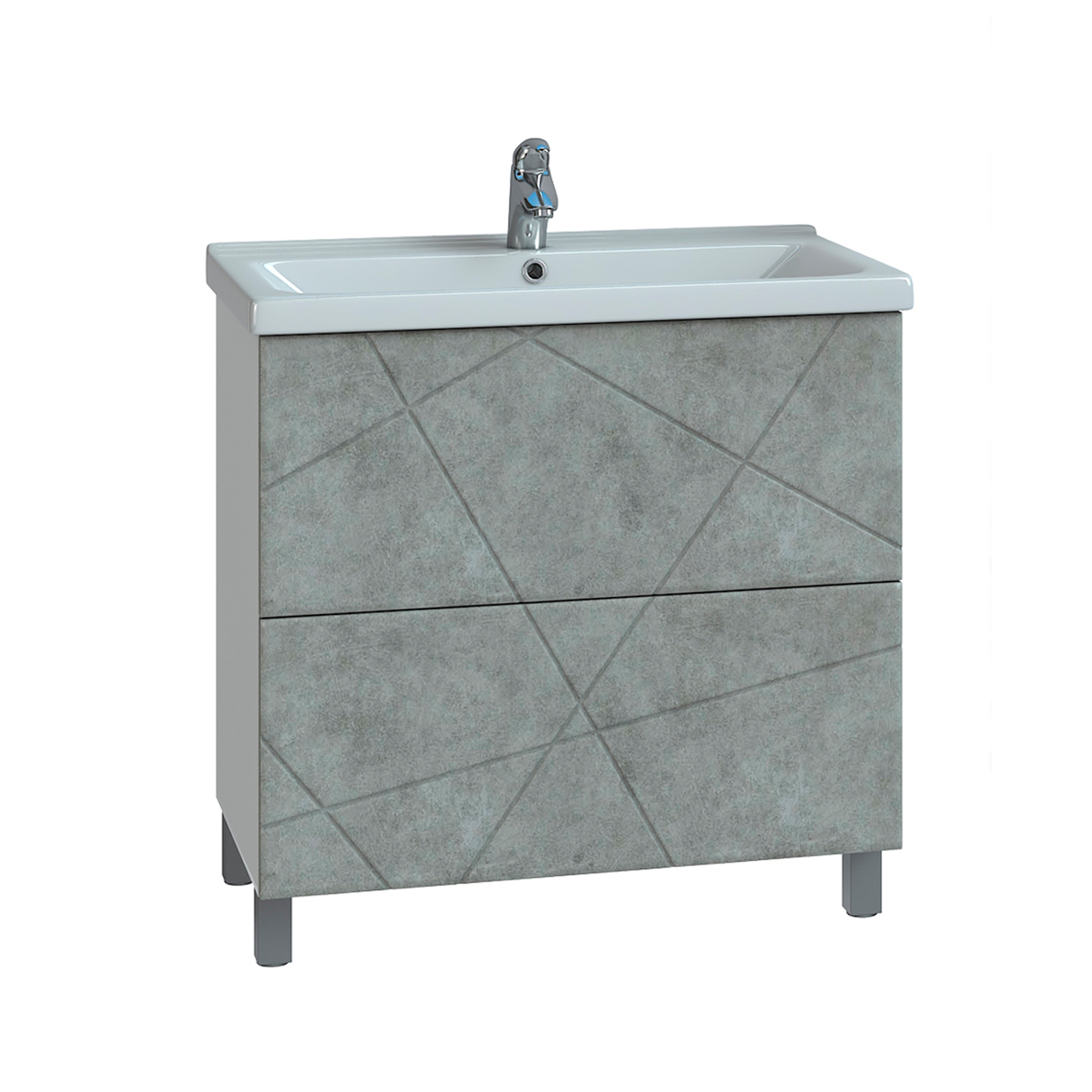 Тумба под раковину VIGO Geometry 70 напольная бетон (016 бетон)