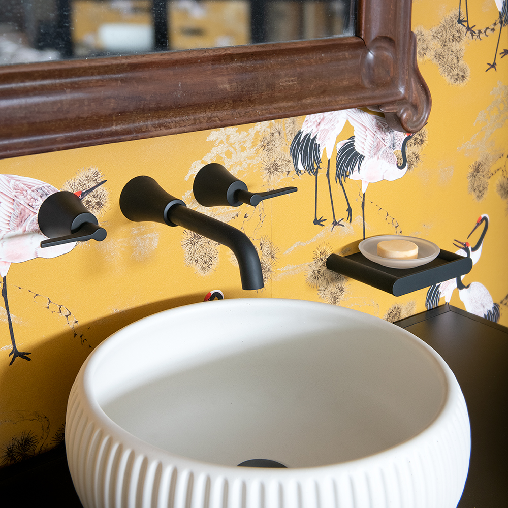 Встраиваемый смеситель для раковины ADAGIETTO 912001MLNM чёрный