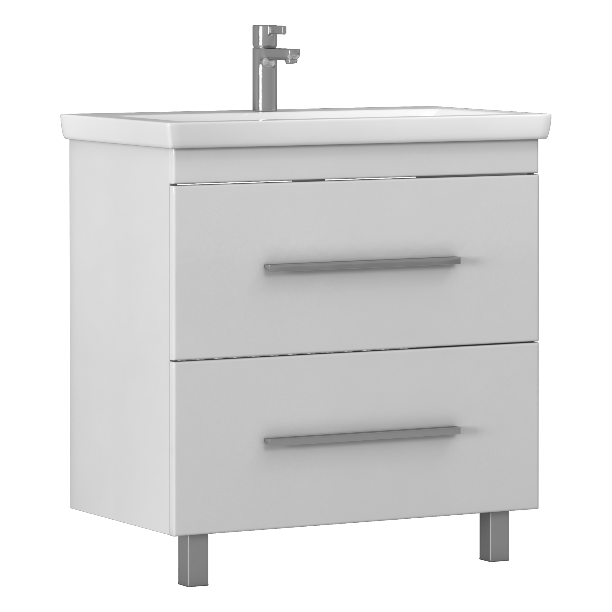 Тумба под раковину VIGO Land 80 напольная белый (021)