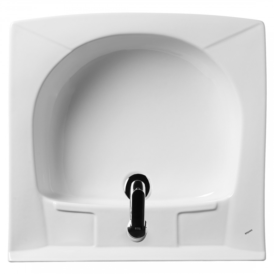 ПИЛОТ Умывальник 60/60 см. над стир.машиной, в компл. крепление, сифон,  САНТЕК