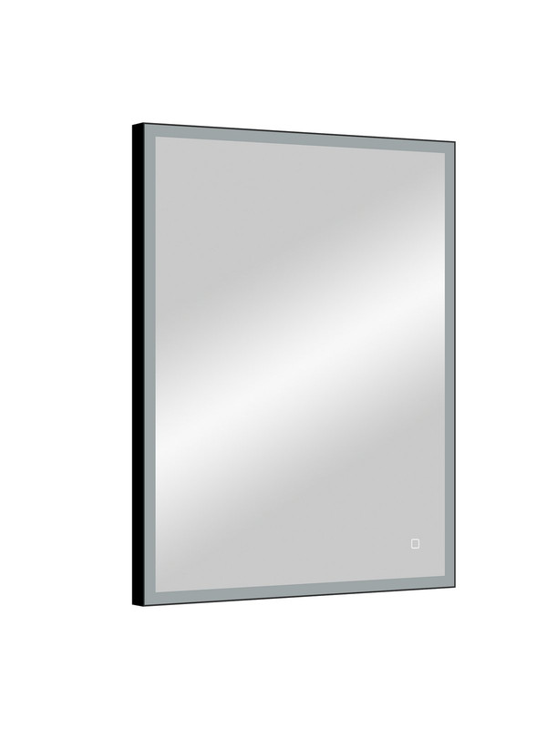 Зеркало "Solid Black LED" 600х800, реверсивное крепление 